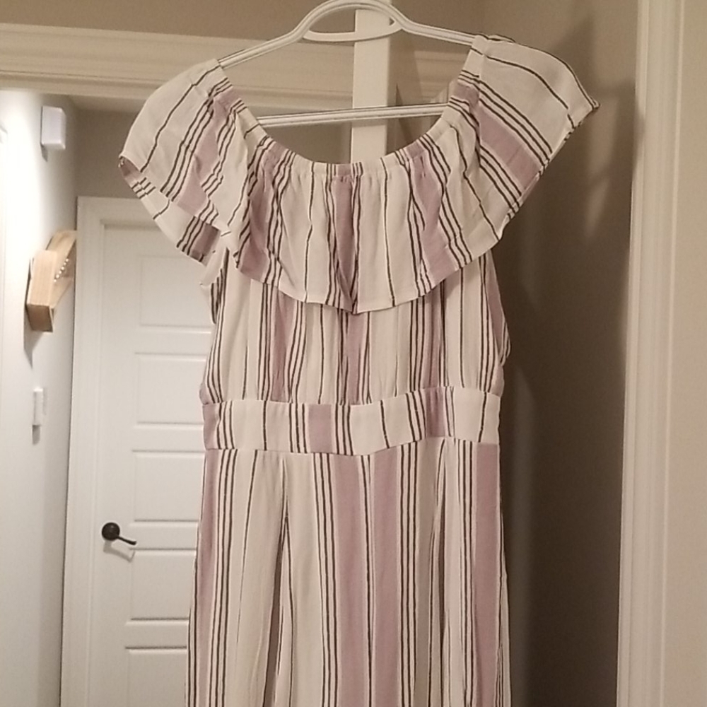 Off the Shoulder 3/4 Pantsuit